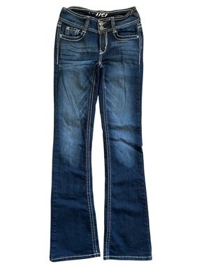 Wallflower Deniem low rise flare junior size 0  Y2k blue jeans